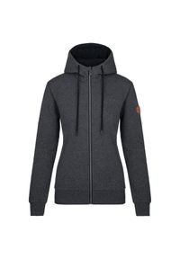 Damska bawełniana bluza z kapturem Kilpi Leines. Typ kołnierza: kaptur. Kolor: czarny. Materiał: bawełna #1
