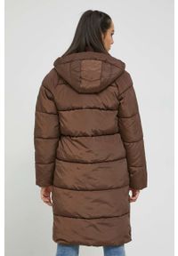 only - Only kurtka damska kolor brązowy zimowa. Kolor: brązowy. Materiał: poliester. Długość rękawa: raglanowy rękaw. Sezon: zima #6