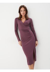 Mohito - Kopertowa sukienka midi - Różowy. Kolor: różowy. Typ sukienki: kopertowe. Długość: midi #2