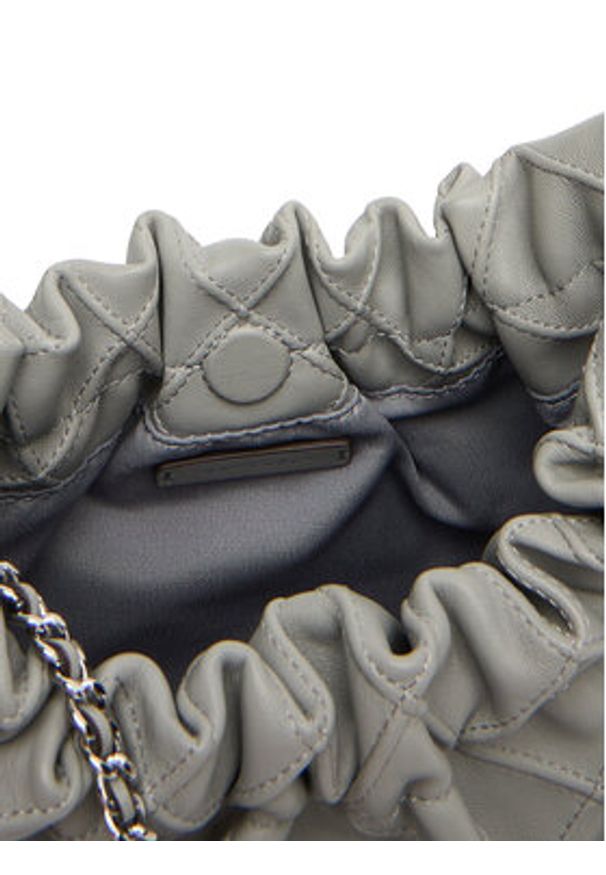 Tory Burch Torebka Mini Fleming 162451 Szary. Kolor: szary. Materiał: skórzane
