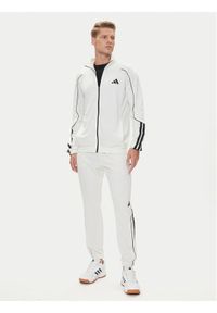 Adidas - adidas Dres 3-Stripes JX5527 Biały Regular Fit. Kolor: biały. Materiał: syntetyk