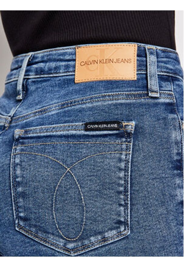 Calvin Klein Jeans Jeansy High Rise J20J215787 Granatowy Skinny Fit. Kolor: niebieski