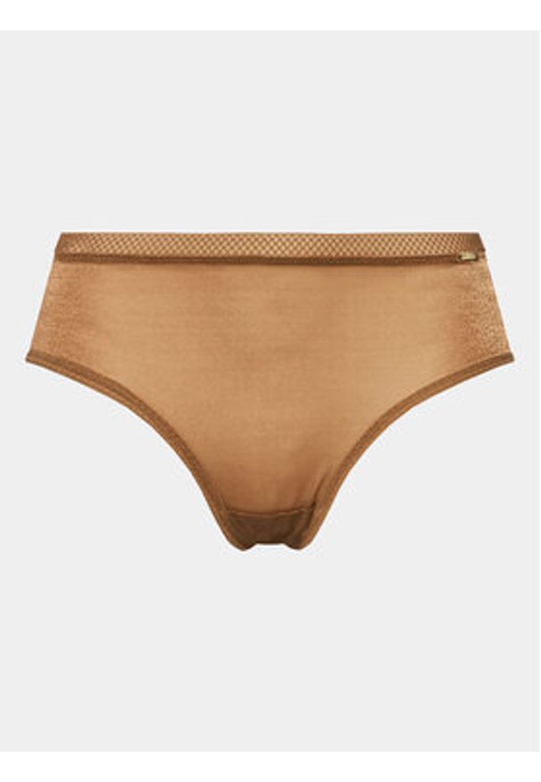 Gossard Bokserki Glossies 6274 Brązowy. Kolor: brązowy. Materiał: syntetyk