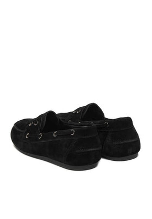 Badura Mokasyny C-ABBY-SW666 Czarny. Kolor: czarny. Materiał: skóra, zamsz