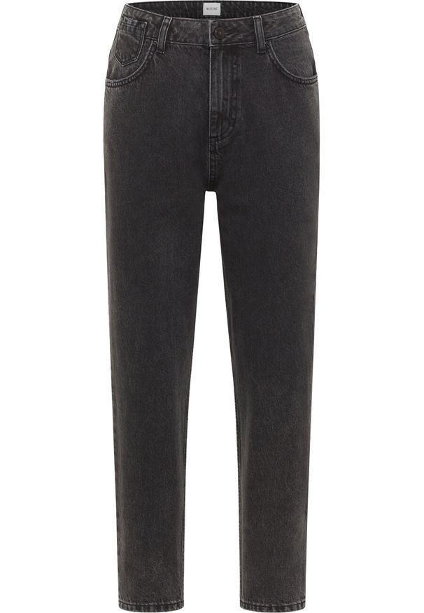 Mustang - MUSTANG CHARLOTTE TAPERED DAMSKIE SPODNIE JEANSOWE JEANSY DŻINSY DENIM BLACK 1015572 4000 841. Materiał: jeans, denim