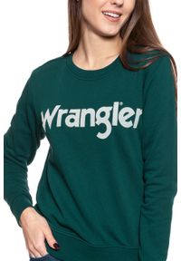 Wrangler - BLUZA WRANGLER LOGO SWEAT PINE W6N2HAG01. Kolor: niebieski #4