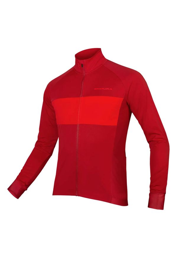ENDURA - Dżersej z długim rękawem Endura FS260-Pro Jetstream II. Kolor: czerwony. Materiał: jersey. Długość rękawa: długi rękaw. Długość: długie. Sport: kolarstwo
