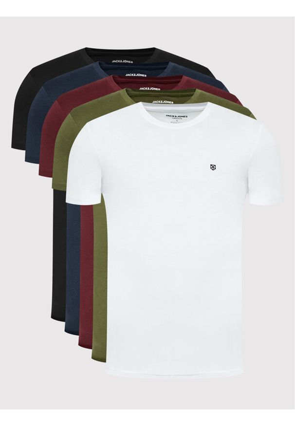 Jack & Jones Komplet t-shirtów Brody 12190468 Kolorowy Regular Fit. Materiał: bawełna. Wzór: kolorowy