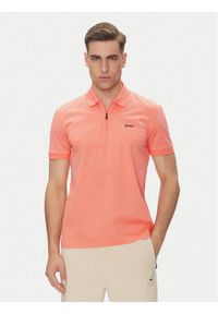 BOSS Polo Philix Pima 50538177 Pomarańczowy Regular Fit. Typ kołnierza: polo. Kolor: pomarańczowy. Materiał: bawełna