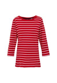 Regatta - T-shirt Damski W Paski Baylette II. Kolor: biały, czerwony, wielokolorowy. Wzór: paski
