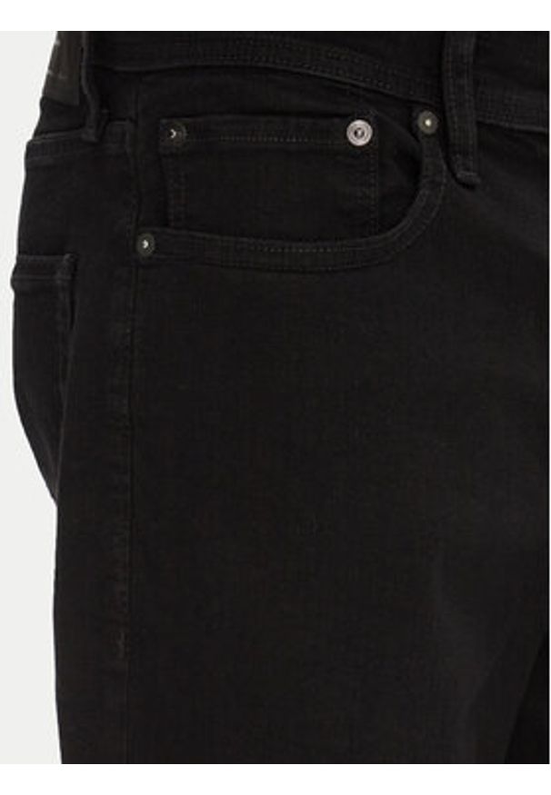 Jack & Jones Szorty jeansowe Rick 12269497 Czarny Regular Fit. Kolor: czarny. Materiał: bawełna