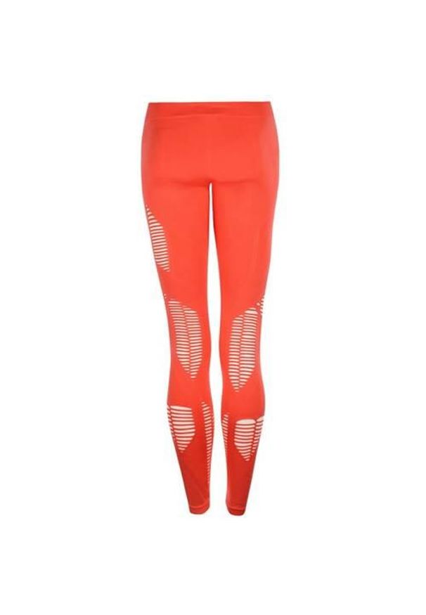 Spodnie do biegania damskie Reebok Seamless. Kolor: czerwony. Sport: bieganie