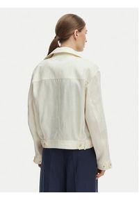 TOMMY HILFIGER - Tommy Hilfiger Kurtka przejściowa WW0WW48616 Beżowy Relaxed Fit. Kolor: beżowy. Materiał: len #5