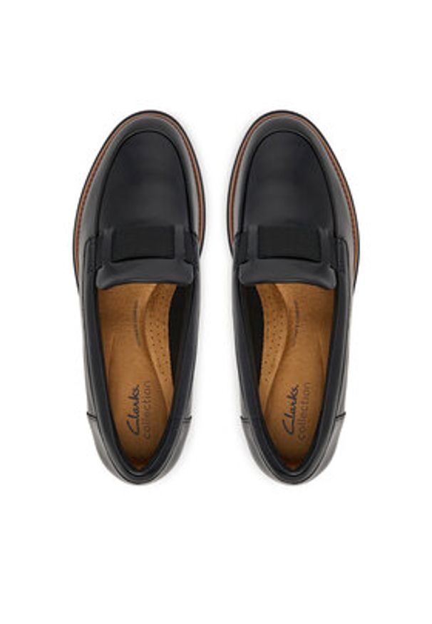 Clarks Półbuty Sharon Pace 26184342 Czarny. Kolor: czarny. Materiał: skóra