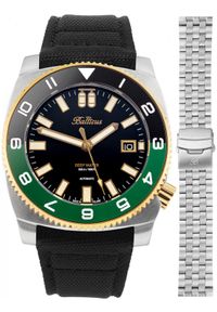 BALTICUS - Zegarek męski Balticus BAL-DWRCBG-P czarny. Kolor: czarny #1