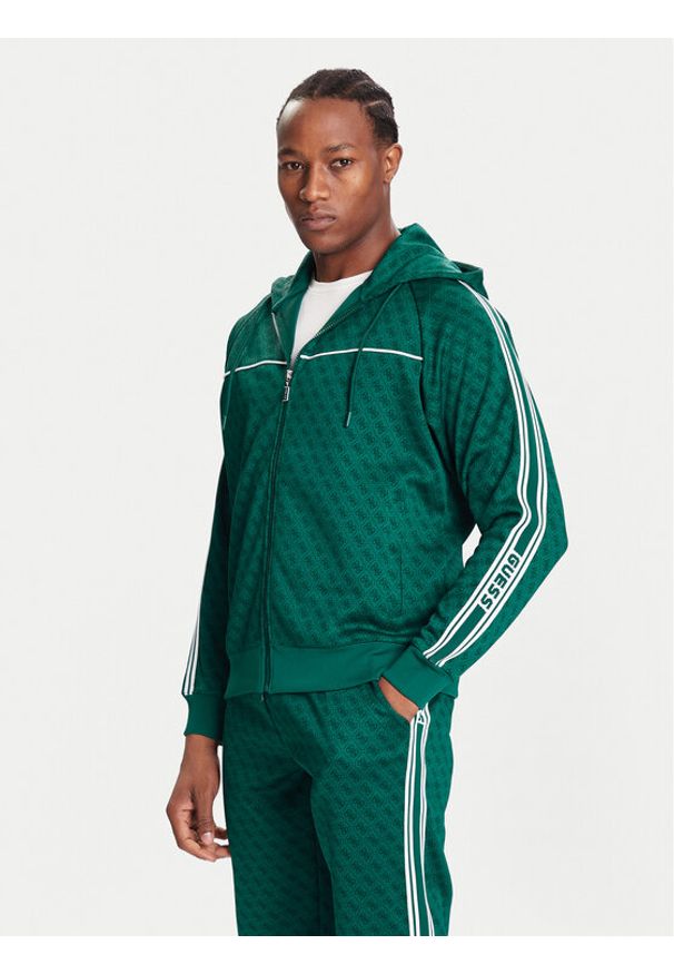 Guess Bluza Z5BQ13 K2042 Zielony Relaxed Fit. Kolor: zielony. Materiał: syntetyk