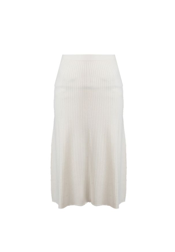 Patrizia Pepe Spódnica | 8G0290/K031 | Kobieta | Biały. Okazja: na co dzień. Kolor: biały. Materiał: wełna. Styl: elegancki, casual