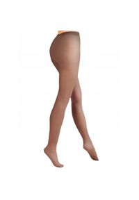 Brązowe rajstopy Gabriella Classic 20 den mocca. Kolor: brązowy. Materiał: lycra, tkanina, włókno, elastan, poliamid. Wzór: gładki