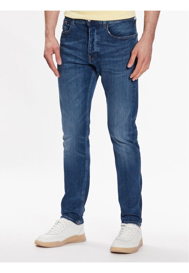 TOMMY HILFIGER - Tommy Hilfiger Jeansy Houston MW0MW31103 Niebieski Slim Fit. Kolor: niebieski