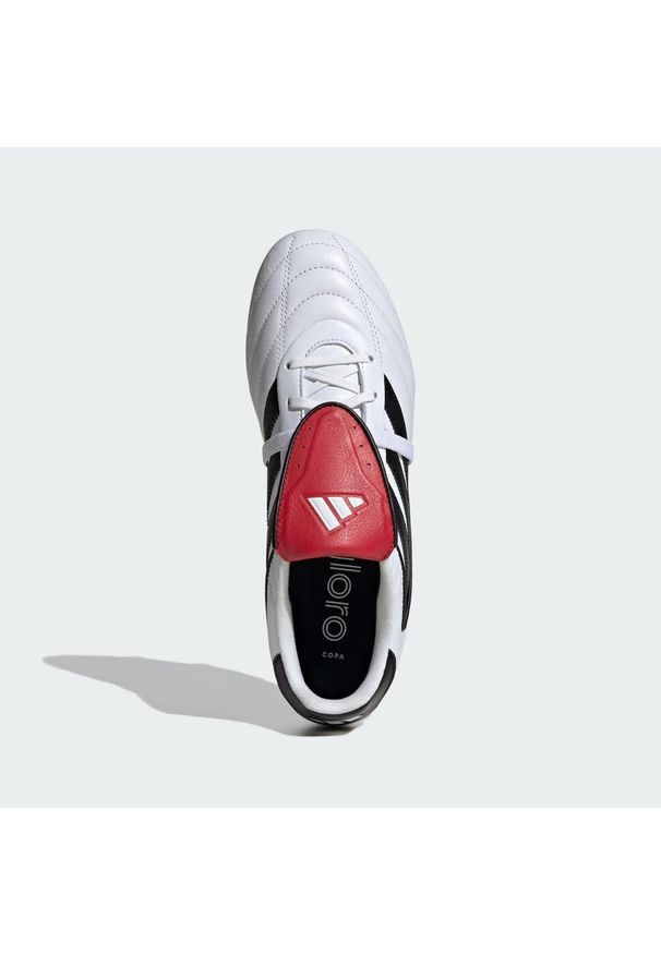 Adidas - Buty Copa Gloro 2 FG. Kolor: czerwony, biały, wielokolorowy, czarny. Materiał: skóra. Sport: piłka nożna