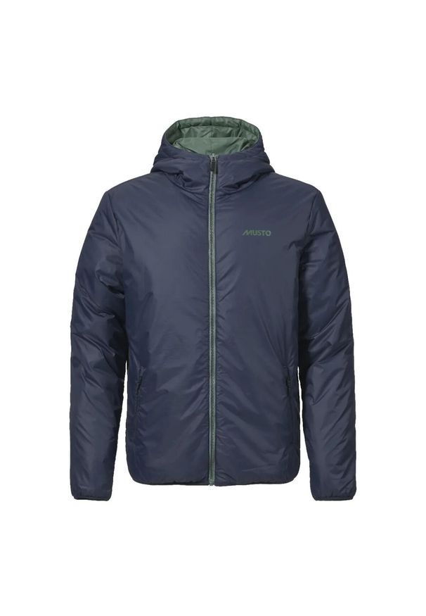 Odwracalna kurtka z kapturem Musto Coastal. Typ kołnierza: kaptur. Kolor: niebieski. Materiał: puch