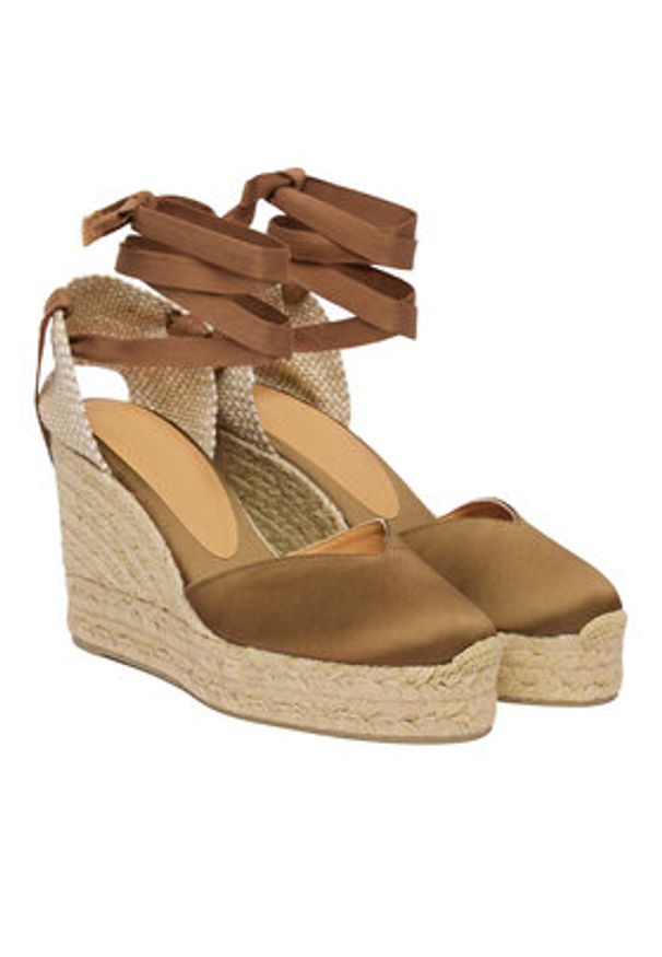 Castañer Espadryle Betina C/8ED/269 25698 Brązowy. Kolor: brązowy. Materiał: skóra, zamsz