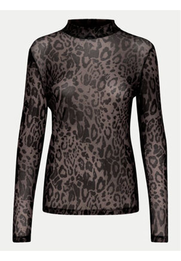 Kaffe Bluzka Johanne 10507815 Czarny Slim Fit. Kolor: czarny. Materiał: syntetyk