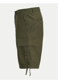 Jack & Jones - Jack&Jones Szorty materiałowe Jpstcole 12248685 Khaki Regular Fit. Kolor: brązowy. Materiał: bawełna #6