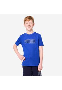 Decathlon - Koszulka dziecięca Puma. Materiał: bawełna. Sport: joga i pilates