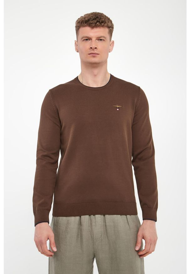 Aeronautica Militare - Sweter męski z logo AERONAUTICA MILITARE