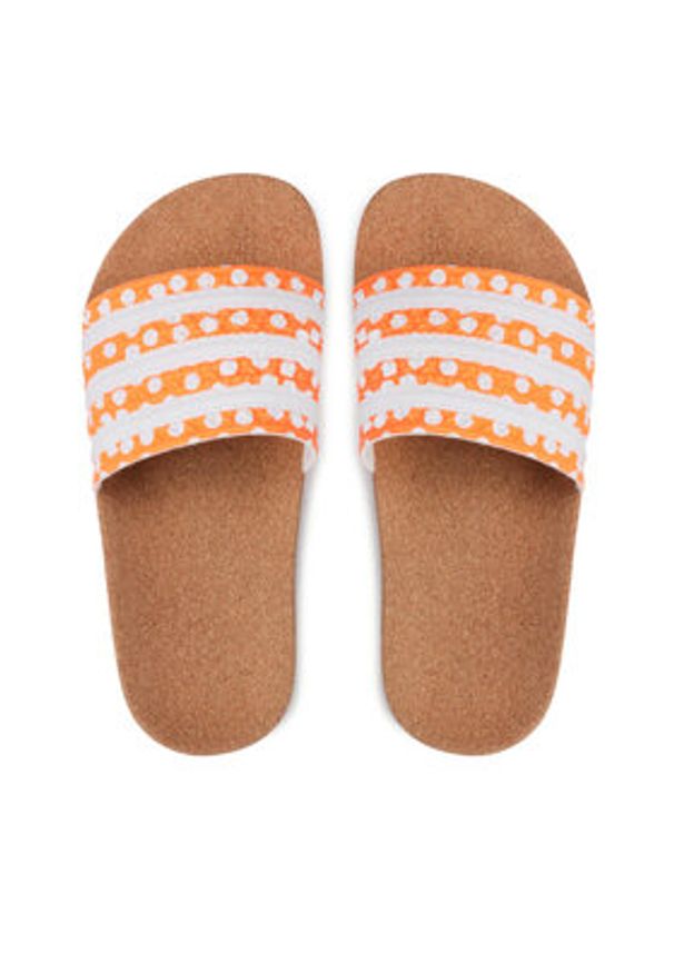 Adidas - adidas Klapki adilette W GX9482 Biały. Kolor: biały. Materiał: skóra