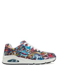 skechers - Skechers Sneakersy Uno - Color Doodle 183500/MLT Kolorowy. Materiał: skóra. Wzór: kolorowy #1