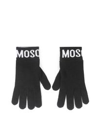 MOSCHINO Rękawiczki Damskie 65232 M2357 Czarny. Kolor: czarny. Materiał: materiał #1