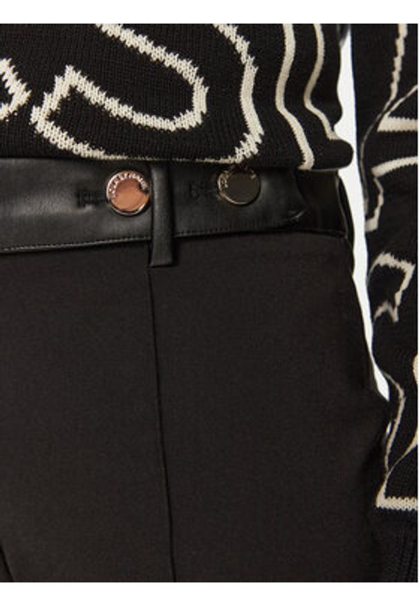 Lola Casademunt by Maite Spodnie materiałowe MF2414004 00N Czarny Regular Fit. Kolor: czarny. Materiał: wiskoza, syntetyk