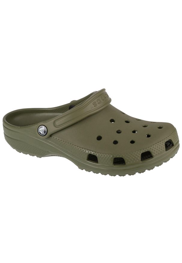 Crocs - Chodaki Classic U Army. Kolor: zielony. Materiał: materiał, syntetyk