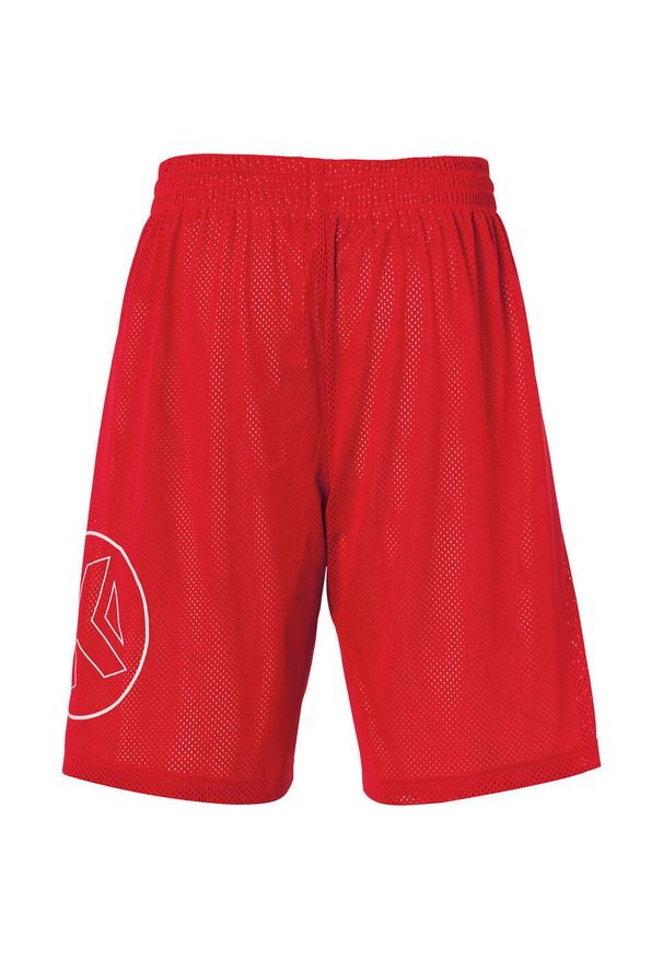 KEMPA - Spodenki dziecięce dwustronne Kempa Player. Kolor: biały, czerwony, wielokolorowy. Styl: sportowy. Sport: koszykówka