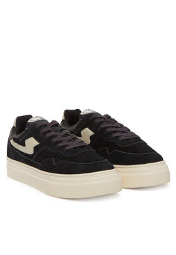 S.W.C Stepney Workers Club Sneakersy Pearl YA24010 Czarny. Kolor: czarny. Materiał: zamsz, skóra