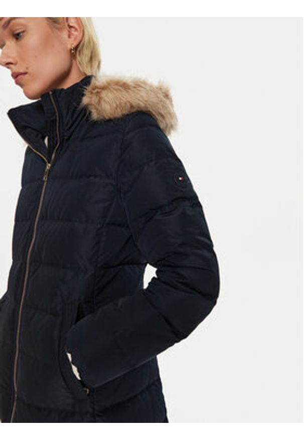 TOMMY HILFIGER - Tommy Hilfiger Kurtka puchowa Heritage WW0WW43234 Granatowy Regular Fit. Kolor: niebieski. Materiał: syntetyk