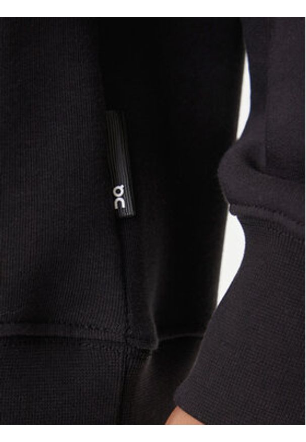 On Bluza Club Hoodie 1ME1003 Czarny Relaxed Fit. Kolor: czarny. Materiał: bawełna