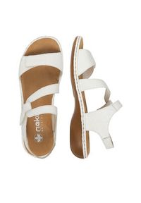 Rieker Sandały CEO-659C7-80 Biały. Kolor: biały. Materiał: skóra #6