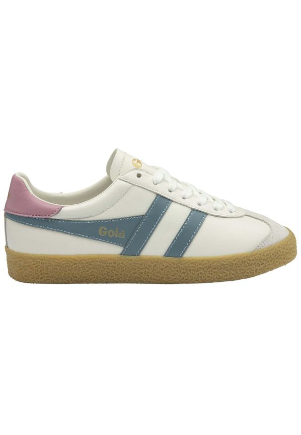 Damskie skórzane buty sportowe Gola Medallist Leather. Kolor: biały. Materiał: skóra