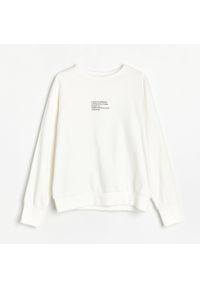 Reserved - Bluza z bawełny organicznej - Kremowy. Kolor: kremowy. Materiał: bawełna #1