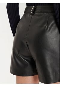 Morgan Szorty z imitacji skóry 242-SHILY Czarny Regular Fit. Kolor: czarny. Materiał: skóra #2