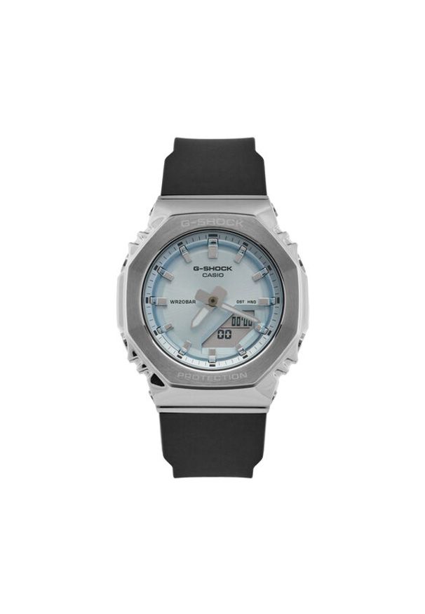 G-Shock Zegarek Small Classic GM-S2110-2AER Srebrny. Kolor: srebrny. Materiał: guma