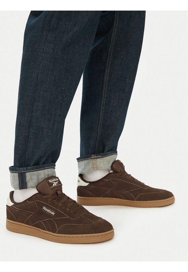 Reebok Sneakersy FORTE LOUNGER AR30252MEEC Brązowy. Kolor: brązowy. Materiał: skóra, zamsz