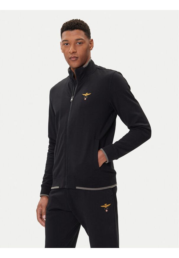 Aeronautica Militare Bluza 252FE1956UF00459 Czarny Regular Fit. Kolor: czarny. Materiał: bawełna