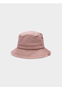 4f - Kapelusz bucket hat uniseks. Kolor: różowy. Materiał: bawełna
