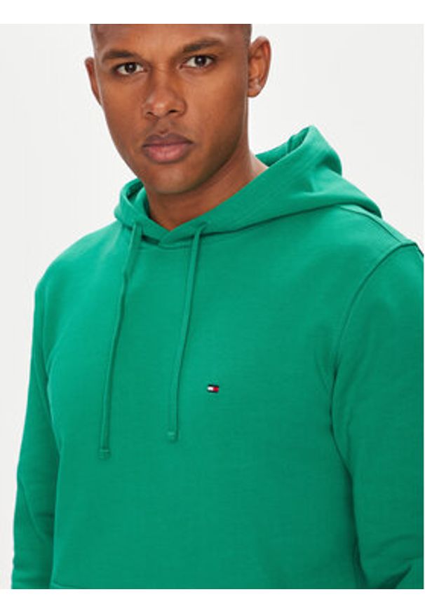 TOMMY HILFIGER - Tommy Hilfiger Bluza Essential MW0MW37235 Zielony Regular Fit. Kolor: zielony. Materiał: bawełna