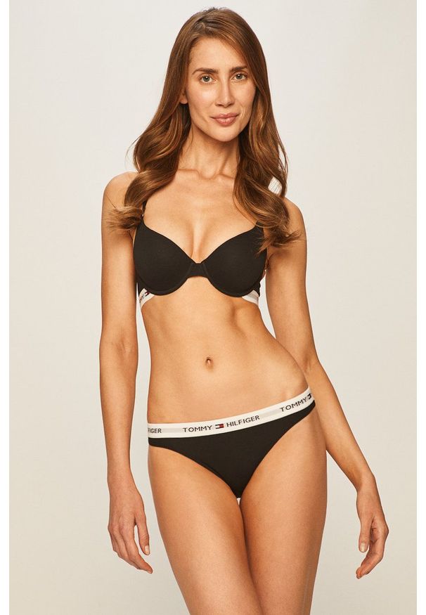 TOMMY HILFIGER - Tommy Hilfiger - Figi Cotton bikini Iconic. Kolor: czarny
