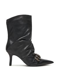 Patrizia Pepe Botki 8Y0139 L164 Czarny. Kolor: czarny. Materiał: skóra #1